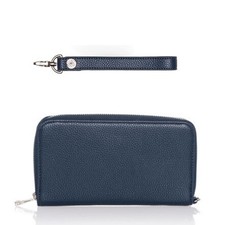 Thirty one 31 Wallet All About the Benjamins Midnight Navy Wristlet Strap EUC picture