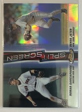 1999 Topps Finest - Split Screen Derek Jeter, Nomar Garciaparra #SS3 Right Side picture