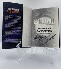 BRANDON SANDERSON BLIGHTFALL SIGNED AUTOGRAPHED JANCI PATTERSON HC BOOK 1ST/1ST picture