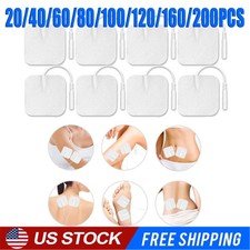 40 TENS Electrode Pads EMS Replacement Unit 7000 3000 2x2 Muscle Stimulator BULK picture