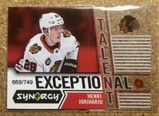 2018-19 Upper Deck Synergy Exceptional Talent Henri Jokiharju 669/749 #ET-23 picture