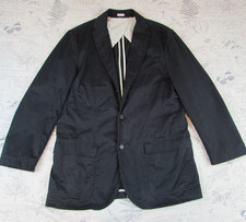 EUC J Crew Broken in chino Cotton Black Blazer Washable mens size large L picture