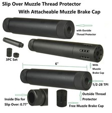 1/2X28 Slip Over Linear Tube With Muzzle Brake And Protector  .223 5.7x28 .22LR picture