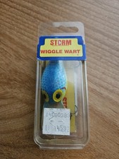Vintage Pre-Rapala Storm Wiggle Wart Crankbait - V30 Chartreuse Blue Back OB picture