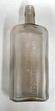 10.5 inch Antique BOTTLE El Monte Distilling San Francisco inside thread  picture