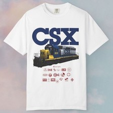 1991 CSX Train Locomotive Unisex Tee S-5XL picture