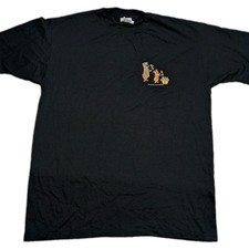 Cartoon Network Vintage Yogi Bear Wacky Racing 1990s Black T-Shirt Men L picture