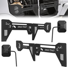HOCHO 4 Half Doors w Mirrors for 2018-26 Jeep Wrangler JL Gladiator JT 4 Door picture