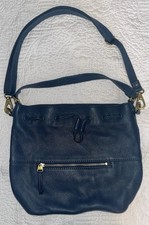 Fossil Vickery Blue Drawstring Satchel Purse picture