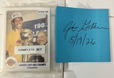 Star 1985-86 Lakers NBA Champs Complete Set Checklist Original picture