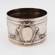 Antique French Silver Napkin Ring c1900 picture