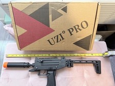 Toy Gun pistol Collectable UZI pro IWI Machine Rare Metal Gangster Full size 1:1 picture