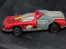 1970's Hot Wheels Redline Noodle Head Red w/ Light Interior US picture