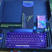 New Limited Edition Madkatz Mechanical Gaming Keyboard Purple w OG Shipping Box picture