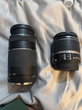 Canon EF 75-300mm  Camera Lens and ef-s 18-55 lens picture