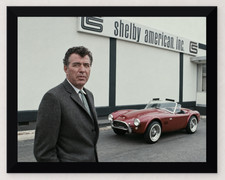 12X9.5 FRAMED CARROLL SHELBY PERFORMANCE IS MY BUSINESS SHELBY AMERICAN PHOTO picture
