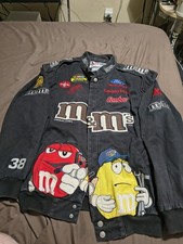 VTG Chase Authentics M&Ms Racing Jacket Mens Large Sadler #38 *SNAP MISSING READ picture