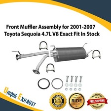 Front Muffler Assembly for 2001-2007 Toyota Sequoia 4.7L V8 Exact Fit In Stock picture