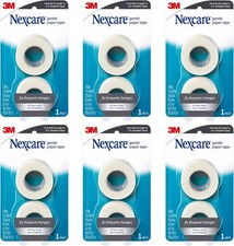 Nexcare Gentle Paper Tape, Medical Paper Tape 1 in x 10 Yards 6-Pack (12 Rolls) picture