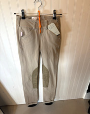 The Tailored Sportsman Youth/Child Knee Patch Breeches Beige Size 10 picture