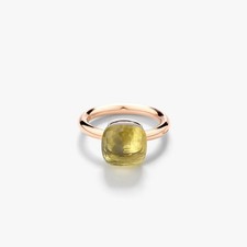 Beautiful Pomellato Lab Grown Lemon Topaz Ring for Her, 925 Sterling Silver picture