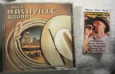 1 William Duece Hulett nashville bound live DEMO rare CD,autograph,business card picture
