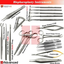 Blepharoplasty Instruments Set Eyelid Retractor Castroviejo Caliper Forceps picture