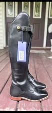 Black B Vertigo Canopus Riding Dress Boots Size 7.5 EU 38 picture