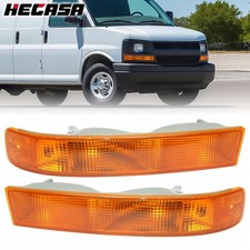 Pair Corner Light Parking Turn Signal Lamp For 03-23 24 25 Chevy Express/GMC picture