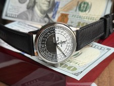 Watch 24h Mechanical Sputnik Russian Day Night Men Soviet Rare USSR Raketa Wrist picture