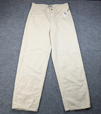 BDG Tapered Baggy Jeans Womens 29 Relaxed Y2K Cotton Relaxed Cream Denim 90s picture