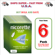 6 PACK - Nicorette Nasal Spray 10ml  