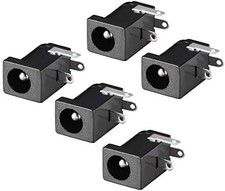 DC-005 5.5mmx2.5mm DC Power Jack Plug 3 Pin Female Socket Connector 5pcs picture