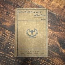 HEATH MODERN LANGUAGE SERIES 1902 German GESCHICHTEN UND MARCHEN Foster ATQ BOOK picture