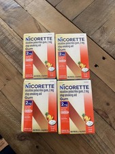 Nicorette Value pack Fruit Chill 2mg Coated Gum 100 Pieces (4 packs) EXP 05/2028 picture