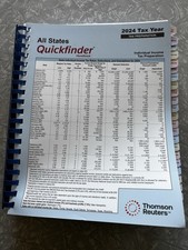 2024 All States Quickfinder Handbook Thomson Reuters Tax Preparation Guide Book picture
