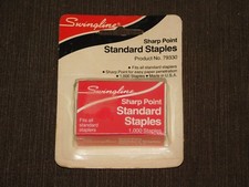 VINTAGE OFFICE DESK STAPLER SWINGLINE SHARP POINT STANDARD STAPLES NEW OLD STOCK picture