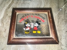 Vintage Disney Mickey & Minnie Musical Jewelry Box + 5 WDW Tickets Collector Lot picture