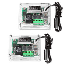 2PCS Temperature Controller Module with Case, XH W1209 LED Display Digital Therm picture