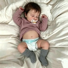 Lifelike Reborn Baby Dolls Boy 19 Inch Full Body Silicone Realistic Newborn Baby picture