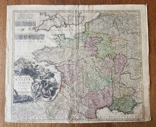 1720 FRANCE antique MAP Totius Regni Galliae sive Franciae Tabula JOHANN HOMANN picture
