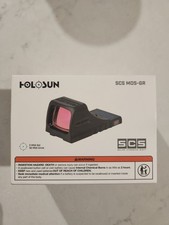 HOLOSUN SCS MOS-GR Green Dot Sight Solar Charging Multi Reticle Black For Glock picture