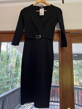 H&M Black Belted Dress Black Size XS New New w/ Tags picture