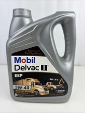 Mobil Delvac 1 ESP 5W-40 Heavy Duty Full Synthetic Diesel Oil 1 Gallon CK-4 picture