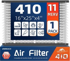 410 Replacement Air Filter, MERV 11,Actual Size: 16