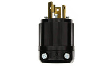 LEVITON 2611-B 30A 125V 2P 3-WIRE GROUNDING LOCKING PLUG *S7 picture