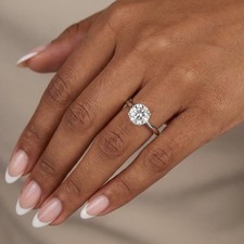 Solitaire Engagement Ring Classic 14K Gold 1.70 CT Round Natural Diamond F VS1 picture