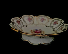 VINTAGE  Hutschenreuther Bavaria Pasco footed blow - In prisine condition picture