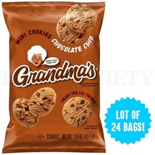 Grandma's Mini Chocolate Chip Cookies 1.55oz Lot of 24 Bags picture
