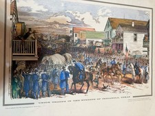 Vintage CIVIL WAR print “Union Troops…in Texas”from the engraving by Thomas Nast picture